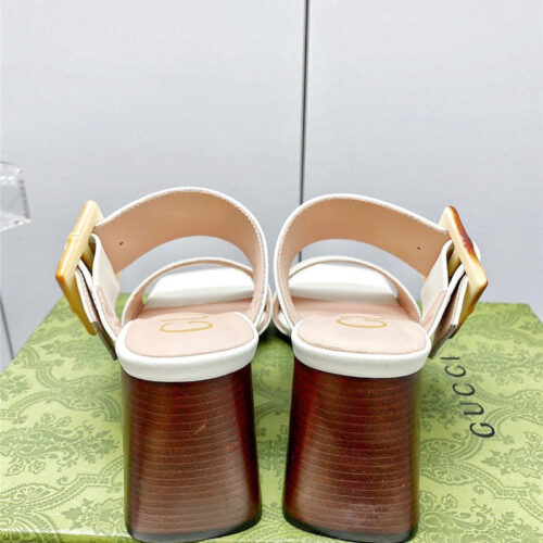 High Quality Luxury Gucci Chunky Heel Sandals – Style 29587 product detail