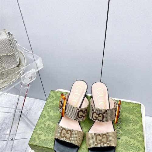 High Quality Luxury Gucci Chunky Heel Sandals – Style 27891 alternate view
