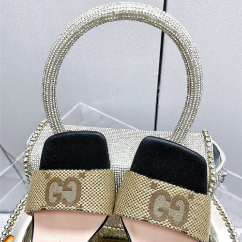 High Quality Luxury Gucci Chunky Heel Sandals – Style 27891 product detail