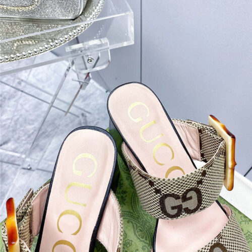 High Quality Luxury Gucci Chunky Heel Sandals – Style 27891 product detail