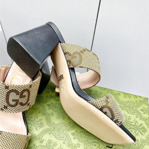 High Quality Luxury Gucci Chunky Heel Sandals – Style 27891 product detail