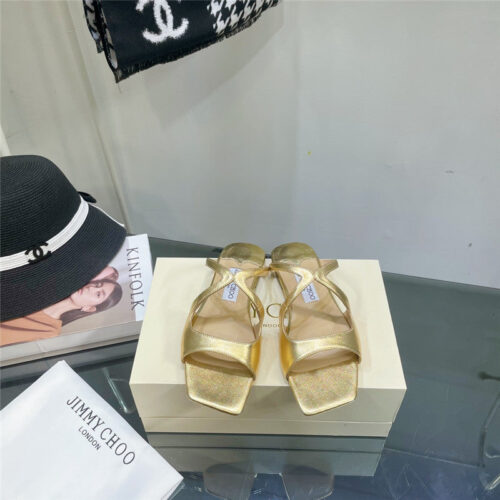 High Quality Luxury Jimmy Choo Pearl Flat Slippers – Style 94359 product detail