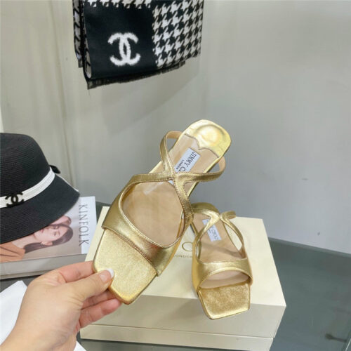 High Quality Luxury Jimmy Choo Pearl Flat Slippers – Style 94359 product detail