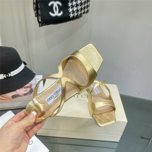 High Quality Luxury Jimmy Choo Pearl Flat Slippers – Style 94359 product detail