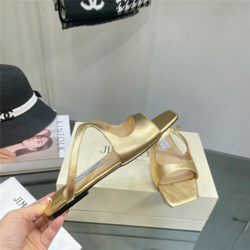 High Quality Luxury Jimmy Choo Pearl Flat Slippers – Style 94359 product detail