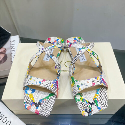 High Quality Luxury Jimmy Choo Pearl Flat Slippers – Style 68375 alternate view