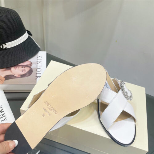 High Quality Luxury Jimmy Choo Pearl Flat Slippers – Style 75159 product detail