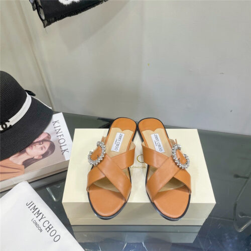 High Quality Luxury Jimmy Choo Pearl Flat Slippers – Style 78551 product detail