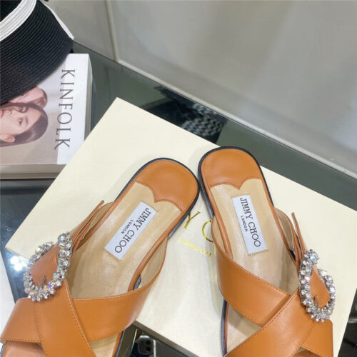High Quality Luxury Jimmy Choo Pearl Flat Slippers – Style 78551 product detail