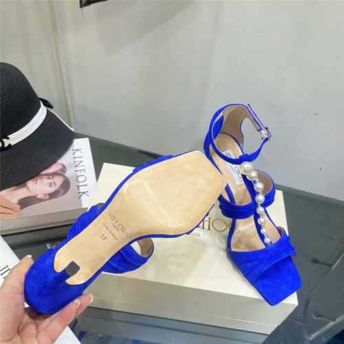 High Quality Luxury Jimmy Choo Pearl Heel Sandals – Style 89271 product detail