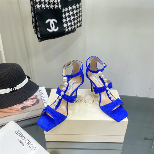 High Quality Luxury Jimmy Choo Pearl Heel Sandals – Style 89271 alternate view