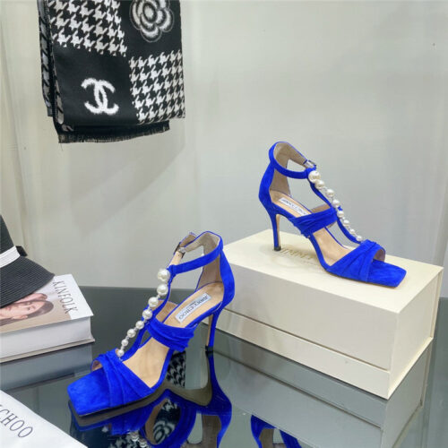 High Quality Luxury Jimmy Choo Pearl Heel Sandals – Style 89271 product detail
