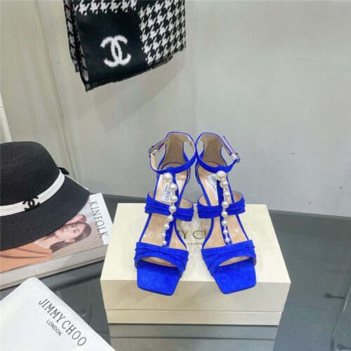 High Quality Luxury Jimmy Choo Pearl Heel Sandals – Style 89271 product detail