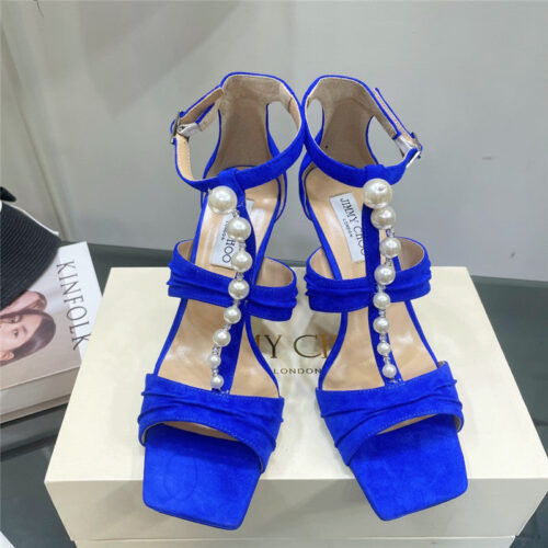 High Quality Luxury Jimmy Choo Pearl Heel Sandals – Style 89271 product detail