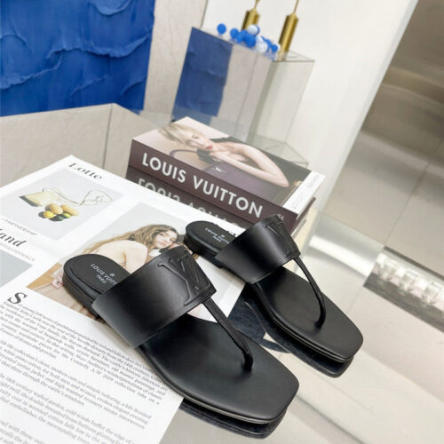 High Quality Luxury Louis Vuitton Flat Slippers
