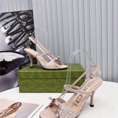 High Quality Luxury Gucci Logo High Heel Sandals – Style 24467 product detail