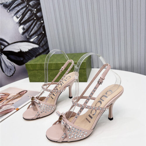 High Quality Luxury Gucci Logo High Heel Sandals – Style 24467 product detail