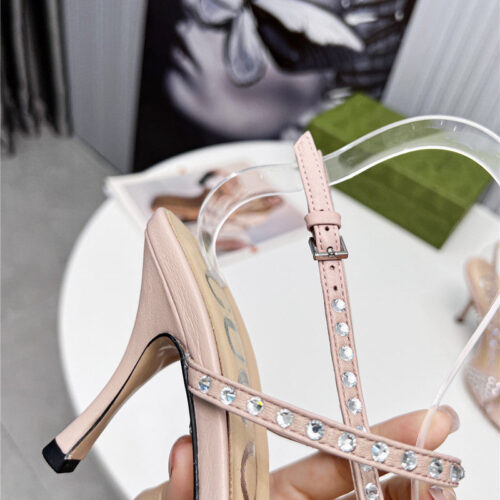 High Quality Luxury Gucci Logo High Heel Sandals – Style 24467 product detail