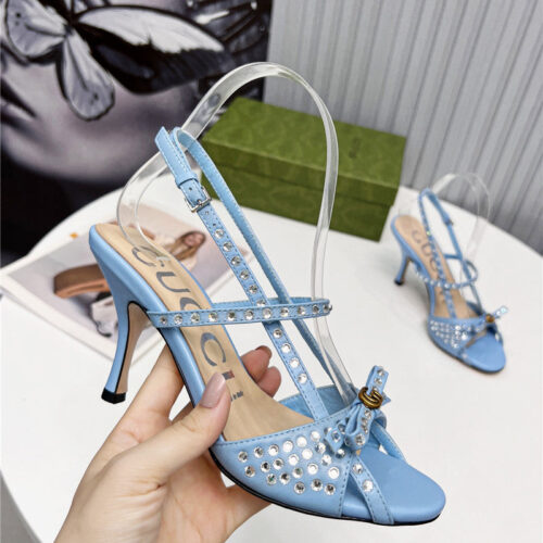 High Quality Luxury Gucci Logo High Heel Sandals – Style 58931 product detail