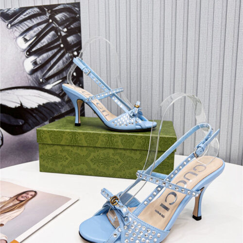 High Quality Luxury Gucci Logo High Heel Sandals – Style 58931 product detail