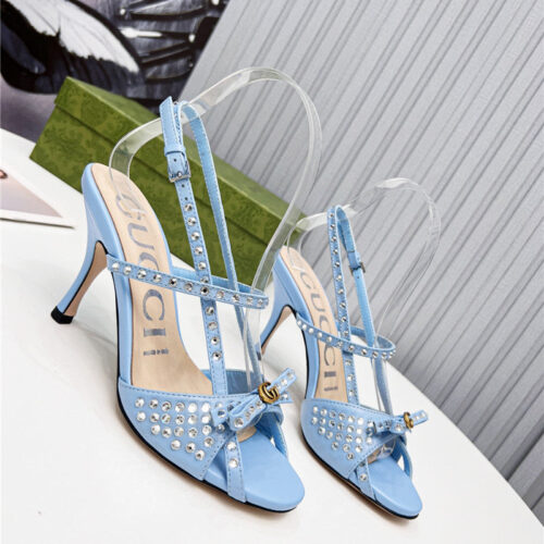 High Quality Luxury Gucci Logo High Heel Sandals – Style 58931