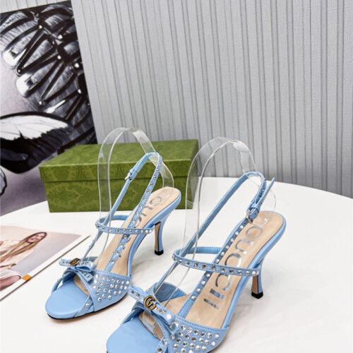 High Quality Luxury Gucci Logo High Heel Sandals – Style 58931 product detail