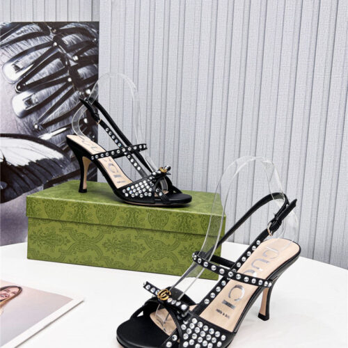 High Quality Luxury Gucci Logo High Heel Sandals product detail