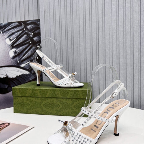 High Quality Luxury Gucci Logo High Heel Sandals – Style 93395 product detail