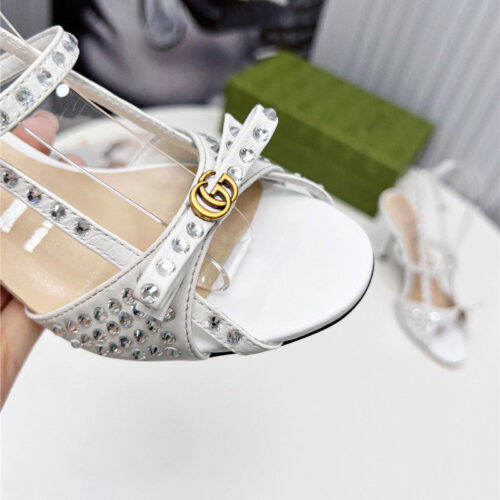 High Quality Luxury Gucci Logo High Heel Sandals – Style 93395 product detail