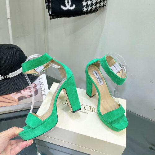 High Quality Luxury Jimmy Choo Block Heel Sandals – Style 50135 product detail