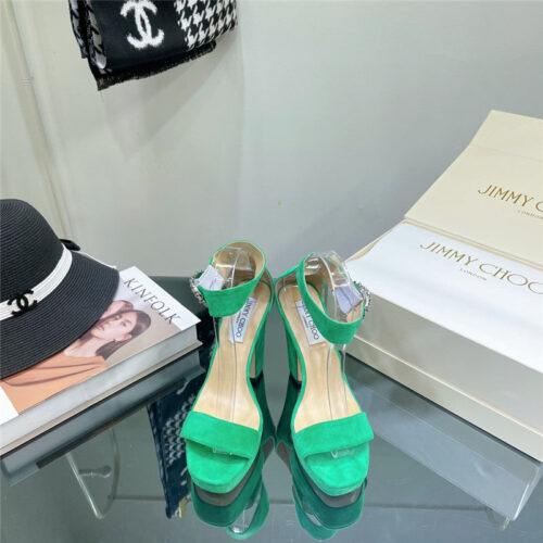 High Quality Luxury Jimmy Choo Block Heel Sandals – Style 50135 product detail