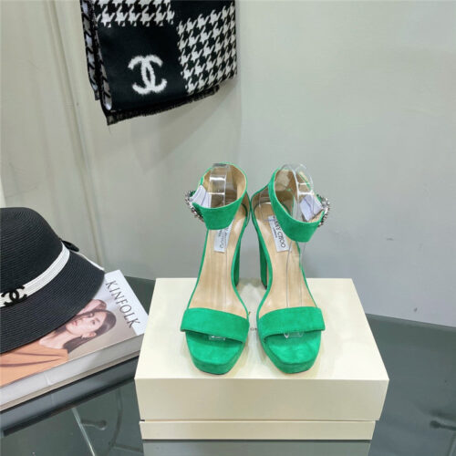 High Quality Luxury Jimmy Choo Block Heel Sandals – Style 50135 product detail