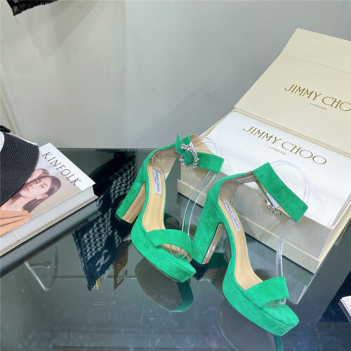 High Quality Luxury Jimmy Choo Block Heel Sandals – Style 50135 product detail