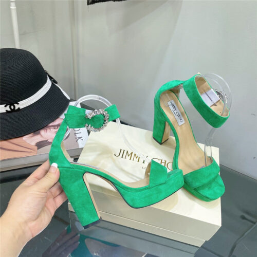 High Quality Luxury Jimmy Choo Block Heel Sandals – Style 50135 product detail