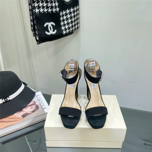 High Quality Luxury Jimmy Choo Block Heel Sandals – Style 24151 product detail