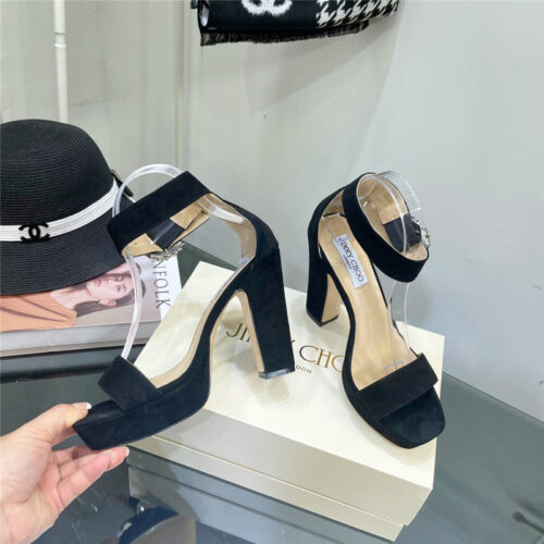 High Quality Luxury Jimmy Choo Block Heel Sandals – Style 24151 product detail