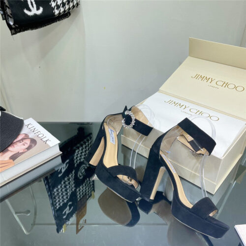High Quality Luxury Jimmy Choo Block Heel Sandals – Style 24151 product detail