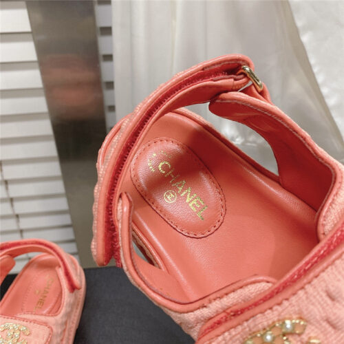 High Quality Luxury Chanel Classic Velcro Sandals product detail