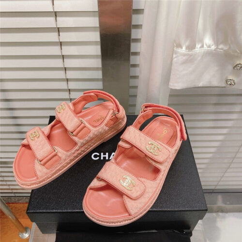 High Quality Luxury Chanel Classic Velcro Sandals