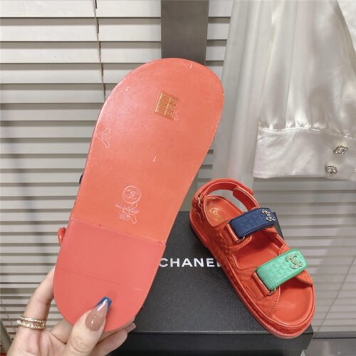 High Quality Luxury Chanel Classic Velcro Sandals – Style 88838 product detail