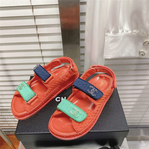 High Quality Luxury Chanel Classic Velcro Sandals – Style 88838