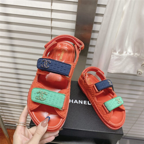 High Quality Luxury Chanel Classic Velcro Sandals – Style 88838 product detail