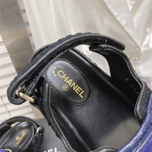 High Quality Luxury Chanel Classic Velcro Sandals – Style 54374 product detail