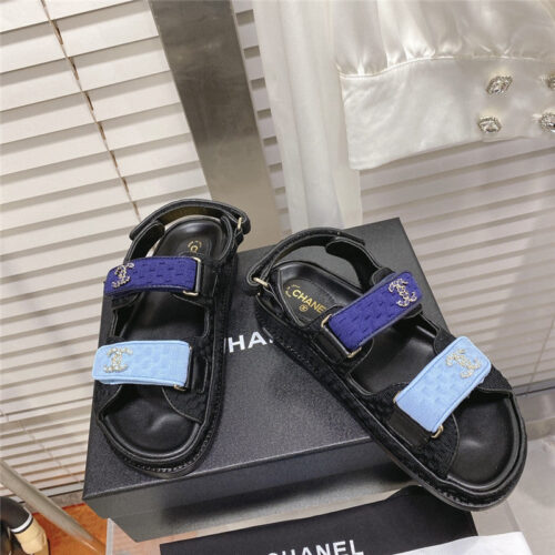 High Quality Luxury Chanel Classic Velcro Sandals – Style 54374 product detail