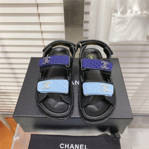 High Quality Luxury Chanel Classic Velcro Sandals – Style 54374 product detail