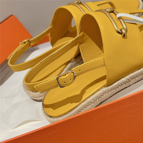 High Quality Luxury Hermes Knitted Flat Sandals – Style 16707 product detail