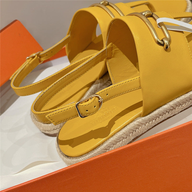 High Quality Luxury Hermes Knitted Flat Sandals – Style 16707 product detail