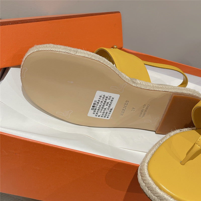 High Quality Luxury Hermes Knitted Flat Sandals – Style 16707 product detail