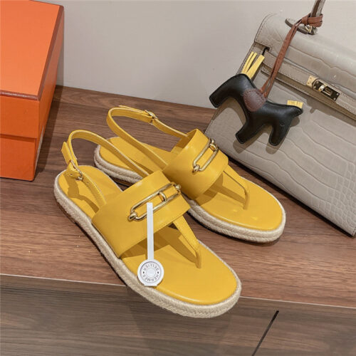 High Quality Luxury Hermes Knitted Flat Sandals – Style 16707 product detail