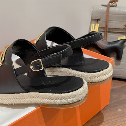 High Quality Luxury Hermes Knitted Flat Sandals – Style 49475 product detail